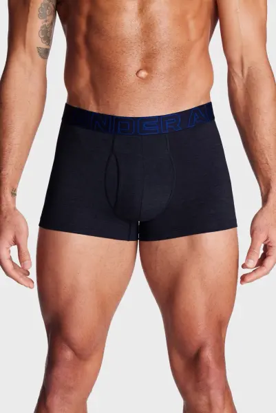 Трусы (боксерки) Under Armour PERFORMANCE COTTON 3IN 3-PACK BOXERJOCK серые, синие, темно-синие (3 штуки) 1383891-410