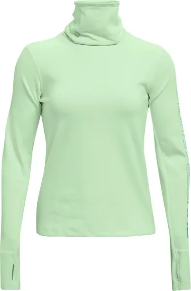 Світшот для бігу жіночий Under Armour EMPOWERED FUNNEL NECK салатовий 1365636-335