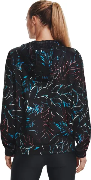 Худи женское Under Armour ARMOUR FLEECE PRINTED черно-сине-красно-белое 1367705-001