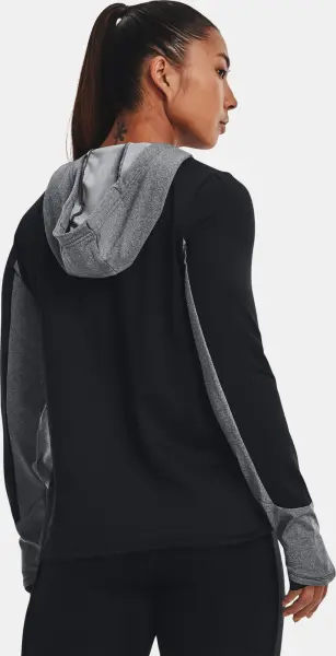 Худі жіноче Under Armour COLDGEAR COZY чорно-сіре 1370201-001