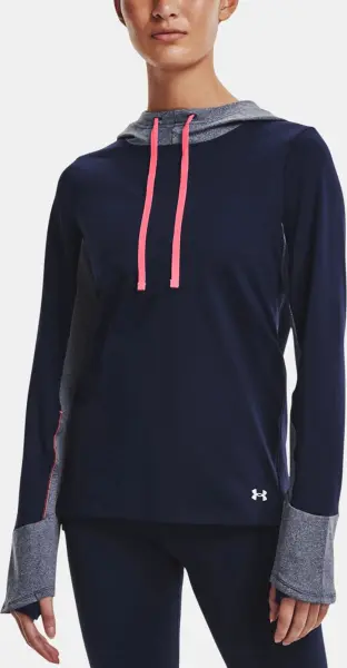Худі жіноче Under Armour COLDGEAR COZY темно-синьо-сіро-рожеве 1370201-410