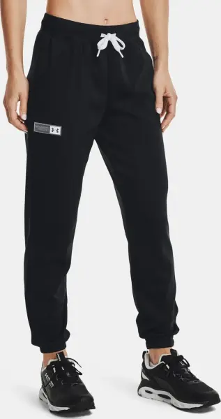 Спортивні штани жіночі Under Armour ARMOUR MIXED MEDIA чорні 1365877-001