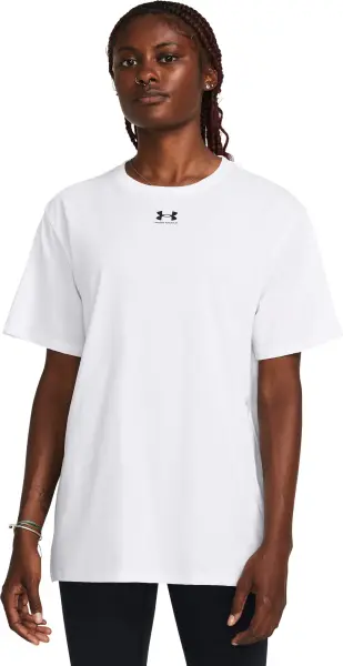 Футболка жіноча Under Armour CAMPUS OVERSIZE біла 1387193-100