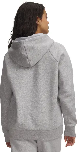 Худи женское Under Armour RIVAL FLEECE серое 1379500-013