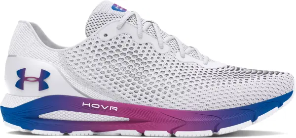 Кроссовки беговые женские Under Armour HOVR SONIC 4 COLORSHIFT бело-сине-розовые 3025224-100