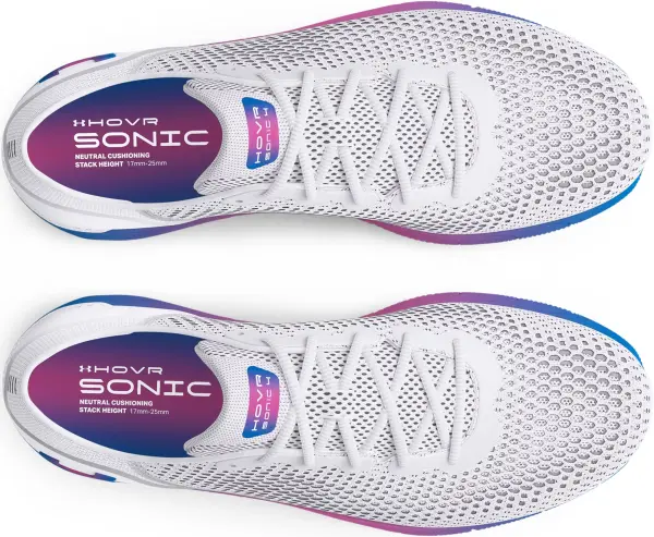 Кроссовки беговые женские Under Armour HOVR SONIC 4 COLORSHIFT бело-сине-розовые 3025224-100