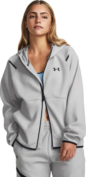 Спортивний костюм жіночий Under Armour UNSTOPPABLE FLEECE сірий 1379842-011&1379846-011