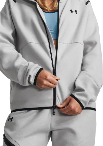 Спортивний костюм жіночий Under Armour UNSTOPPABLE FLEECE сірий 1379842-011&1379846-011