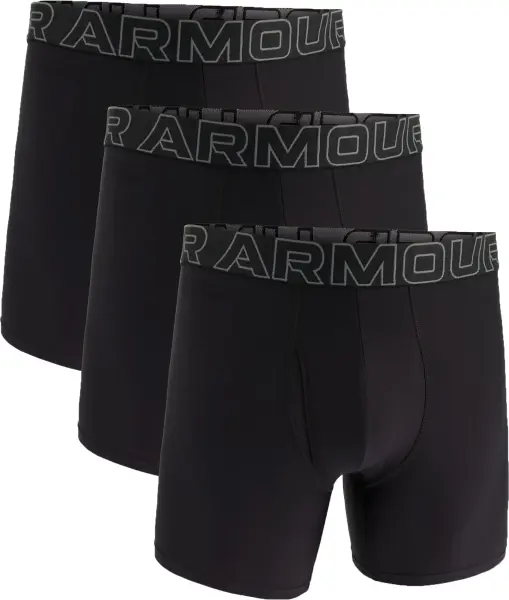 Труси (боксерки) Under Armour PERFORMANCE TECH 6IN 3-PACK BOXERJOCK чорні (3 штуки) 1383878-001