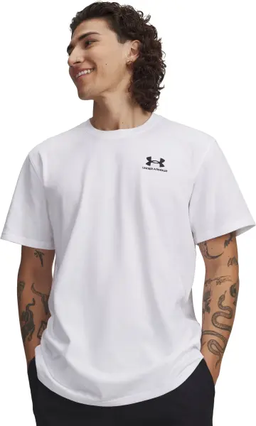 Футболка Under Armour LOGO EMBROIDERED HEAVYWEIGHT біла 1373997-100
