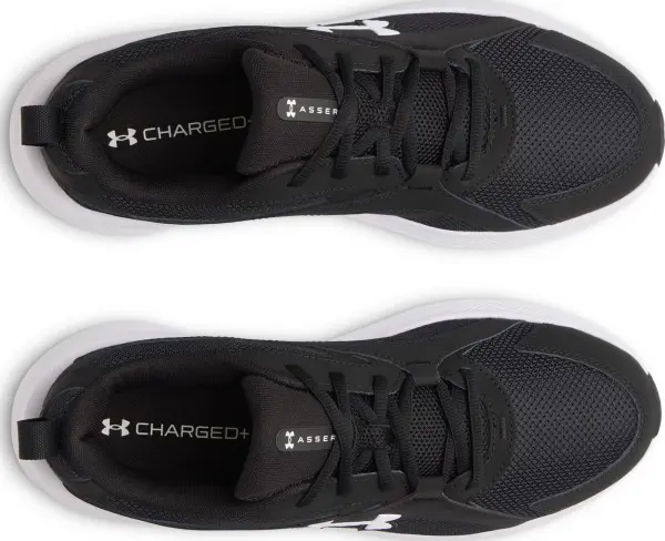 Кроссовки беговые Under Armour CHARGED+ ASSERT 11 черно-белые 6006723-001