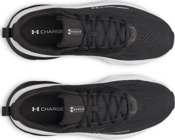 Кросівки бігові Under Armour CHARGED+ ROGUE 6 чорно-білі 6006719-001
