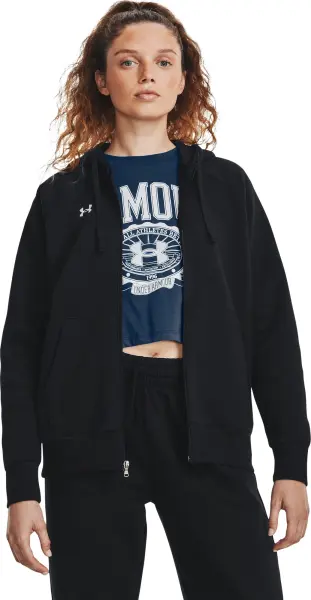 Толстовка жіноча Under Armour RIVAL FLEECE чорна 1379497-001