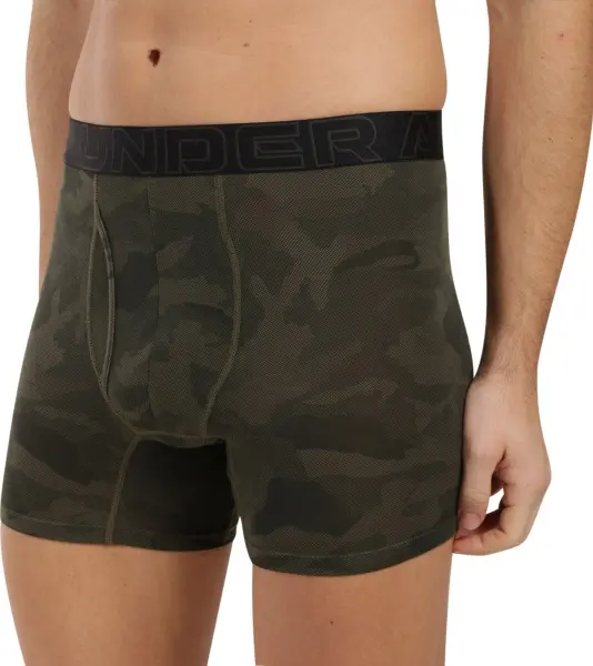 Трусы (боксерки) Under Armour PERFORMANCE COTTON 6IN 3-PACK PRINTED BOXERJOCK камуфляжные, хаки, черные (3 штуки) 1383890-392