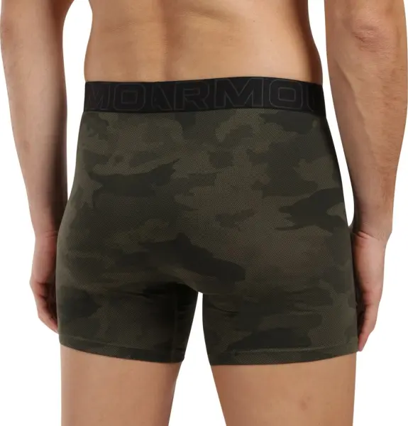 Трусы (боксерки) Under Armour PERFORMANCE COTTON 6IN 3-PACK PRINTED BOXERJOCK камуфляжные, хаки, черные (3 штуки) 1383890-392
