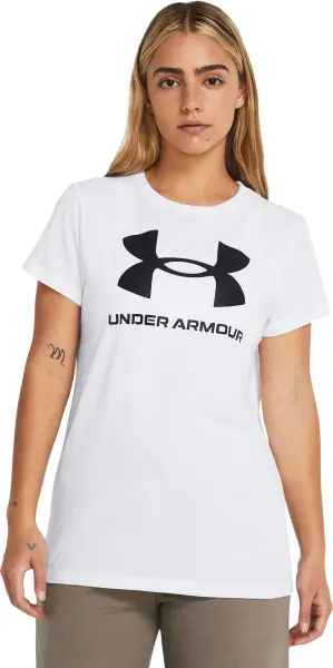 Футболка жіноча Under Armour RIVAL LOGO біла 1356305-111