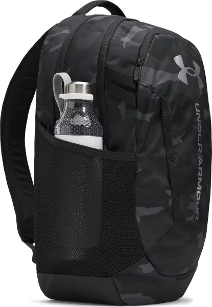 Рюкзак Under Armour HUSTLE 6.0 BACKPACK черно-серый камуфляж 1384672-007