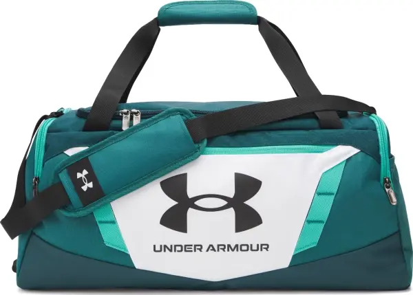 Сумка спортивна Under Armour UNDENIABLE 5.0 DUFFLE SM темно-зелено-біла 1369222-100