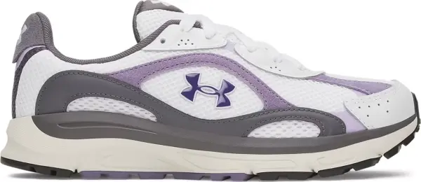 Кроссовки женские Under Armour TECH RUNNER бело-фиолетово-серые 6007575-101