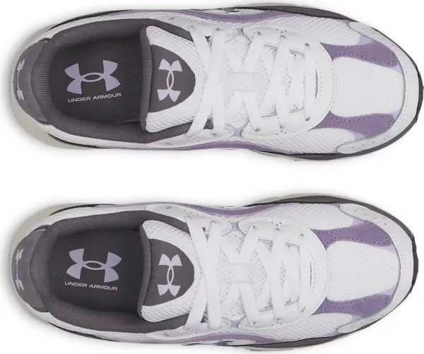 Кроссовки женские Under Armour TECH RUNNER бело-фиолетово-серые 6007575-101