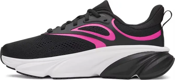 Кроссовки беговые женские Under Armour CHARGED+ ROGUE 6 черно-розовые 6006720-003