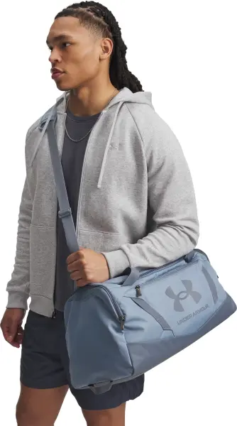 Сумка спортивна Under Armour UNDENIABLE 5.0 DUFFLE SM 40L блакитно-сіра 1369222-448