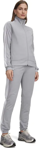 Спортивний костюм жіночий Under Armour TRICOT сіро-білий 1365147-012