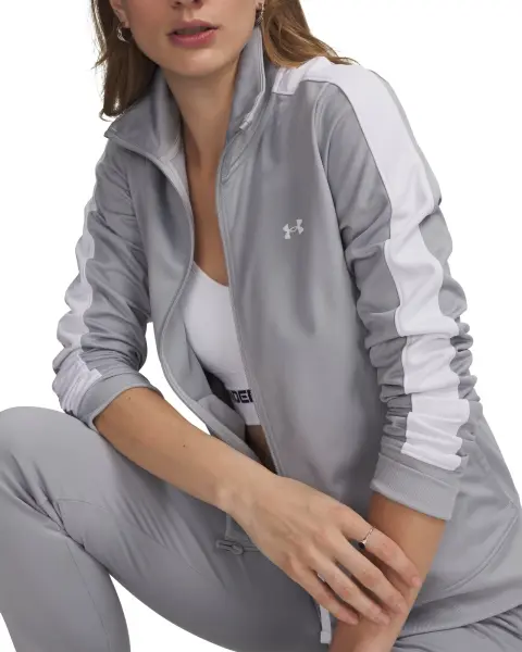 Спортивний костюм жіночий Under Armour TRICOT сіро-білий 1365147-012