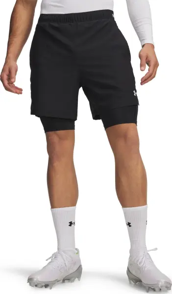 Шорты Under Armour VANISH WOVEN 2.0 2-IN-1 черные 6013950-001