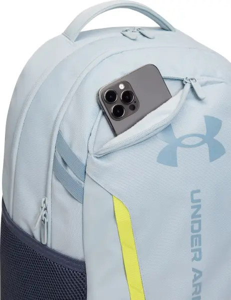 Рюкзак Under Armour HUSTLE 6.0 BACKPACK 29L голубо-темно-сине-лимонный 1384672-035