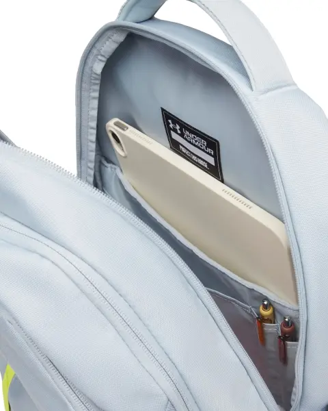 Рюкзак Under Armour HUSTLE 6.0 BACKPACK 29L голубо-темно-сине-лимонный 1384672-035