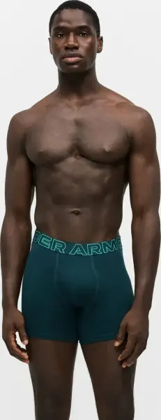 Труси (боксерки) Under Armour PERFORMANCE COTTON 6IN 3-PACK BOXERJOCK чорні, темно-бірюзові (3 штуки) 1383889-007