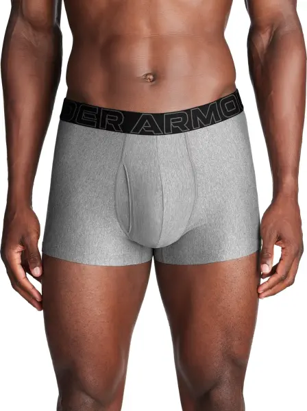 Трусы (боксерки) Under Armour PERFORMANCE TECH 3IN 3-PACK BOXERJOCK серые, черные (3 штуки) 1383882-035