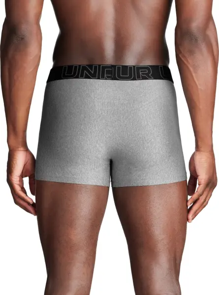 Трусы (боксерки) Under Armour PERFORMANCE TECH 3IN 3-PACK BOXERJOCK серые, черные (3 штуки) 1383882-035