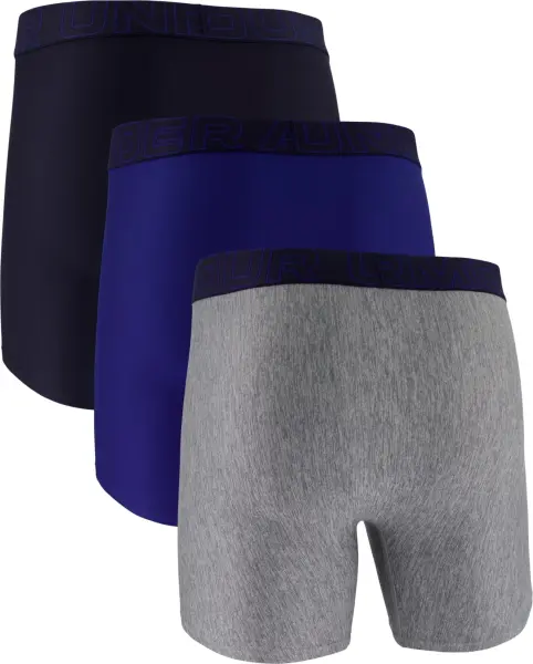Труси (боксерки) Under Armour PERFORMANCE TECH 6IN 3-PACK BOXERJOCK сірі, темно-сині, чорні (3 штуки) 1383878-400