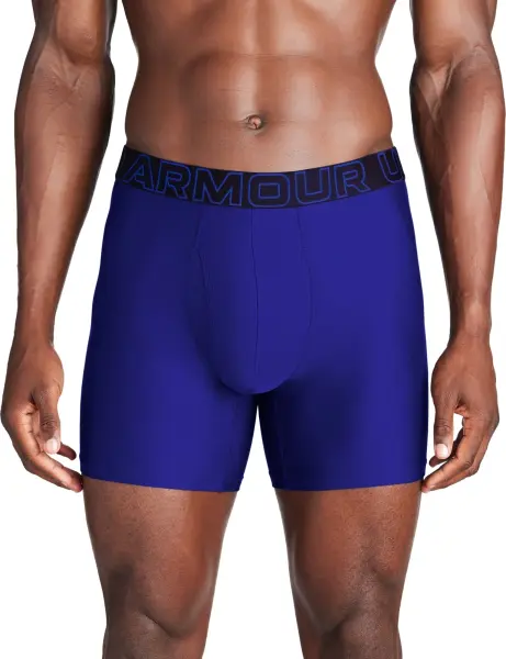 Труси (боксерки) Under Armour PERFORMANCE TECH 6IN 3-PACK BOXERJOCK сірі, темно-сині, чорні (3 штуки) 1383878-400