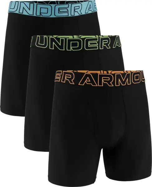 Трусы (боксерки) Under Armour PERFORMANCE TECH 6IN 3-PACK BOXERJOCK черные (3 штуки) 1383878-003