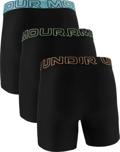 Трусы (боксерки) Under Armour PERFORMANCE TECH 6IN 3-PACK BOXERJOCK черные (3 штуки) 1383878-003