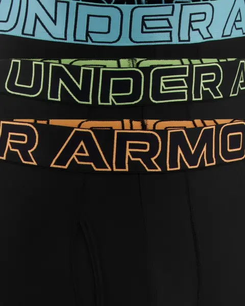 Трусы (боксерки) Under Armour PERFORMANCE TECH 6IN 3-PACK BOXERJOCK черные (3 штуки) 1383878-003