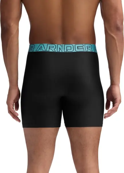 Трусы (боксерки) Under Armour PERFORMANCE TECH 6IN 3-PACK BOXERJOCK черные (3 штуки) 1383878-003