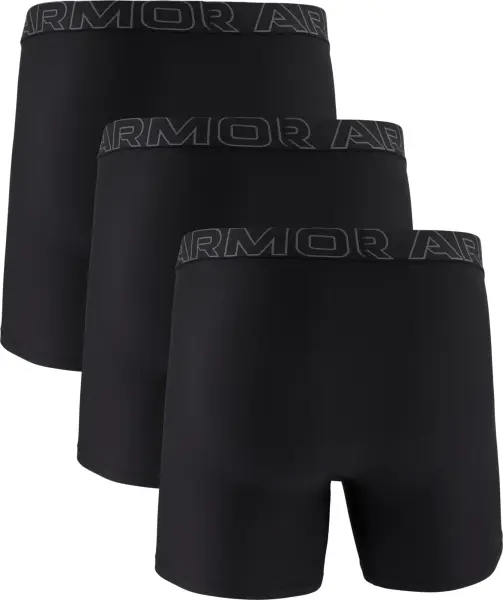 Трусы (боксерки) Under Armour PERFORMANCE TECH MESH 6IN 3-PACK BOXERJOCK черные (3 штуки) 1383884-001