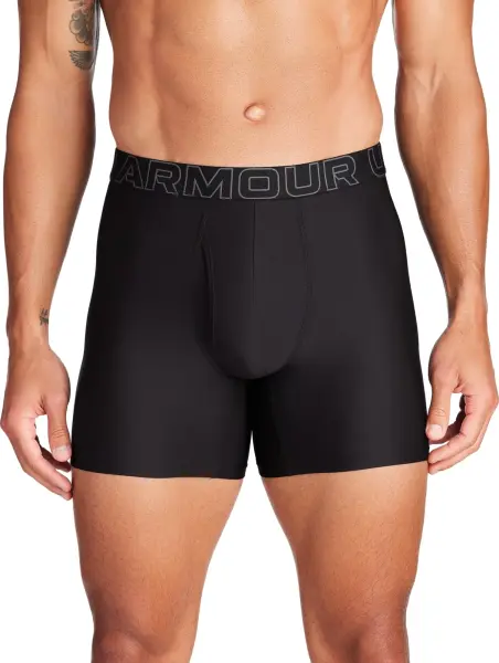 Трусы (боксерки) Under Armour PERFORMANCE TECH MESH 6IN 3-PACK BOXERJOCK черные (3 штуки) 1383884-001