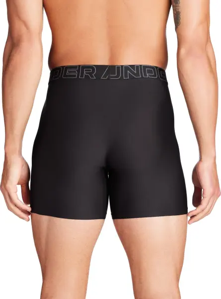 Трусы (боксерки) Under Armour PERFORMANCE TECH MESH 6IN 3-PACK BOXERJOCK черные (3 штуки) 1383884-001