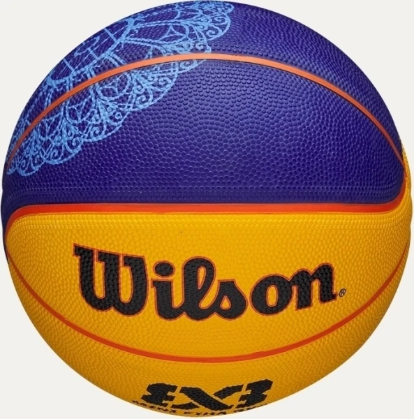 Баскетбольний м'яч Wilson FIBA 3X3 MINI BSKT PARIS 2024 синьо-чорний Розмір 3 WZ3015101XB3