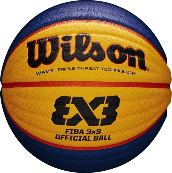 Баскетбольний м'яч Wilson FIBA 3X3 темно-синьо-жовто-червоний Розмір 6 WTB0533XB