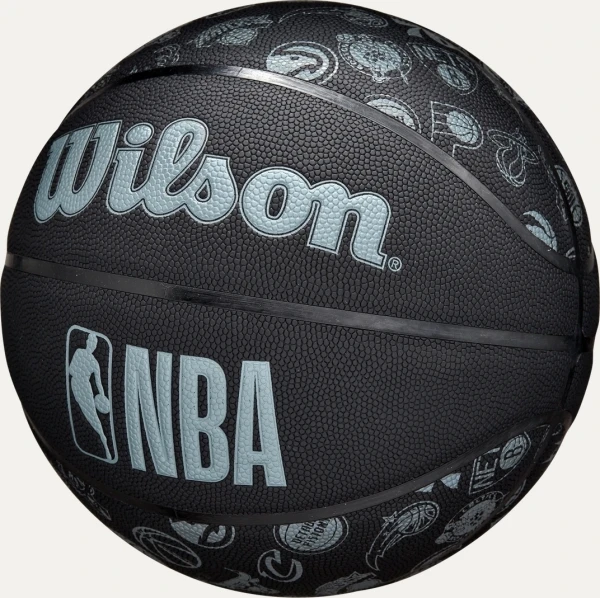 Баскетбольный мяч Wilson NBA ALL TEAM черно-голубой Размер 7 WTB1300XBNBA7