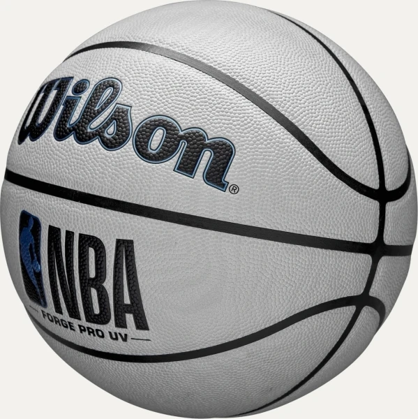 Баскетбольный мяч Wilson NBA FORGE PRO UV серо-синий Размер 7 WZ2010801XB7