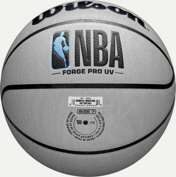 Баскетбольный мяч Wilson NBA FORGE PRO UV серо-синий Размер 7 WZ2010801XB7