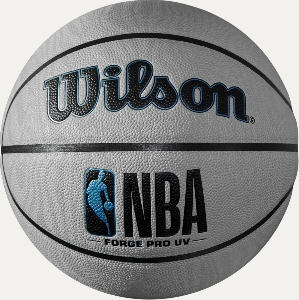 Баскетбольный мяч Wilson NBA FORGE PRO UV серо-синий Размер 7 WZ2010801XB7