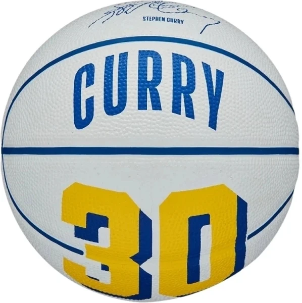Баскетбольний м'яч Wilson NBA PLAYER ICON MINI STEPHEN CURRY біло-синій Розмір 3 WZ4007401XB3